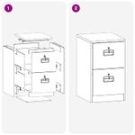 Casa si Gradina - Mobilier - Dulapuri si sifoniere - Dulapuri - Dulap pentru Fisiere cu sertar cu raft Roz 44 x 50 x 106.5 cm - Infinity.ro