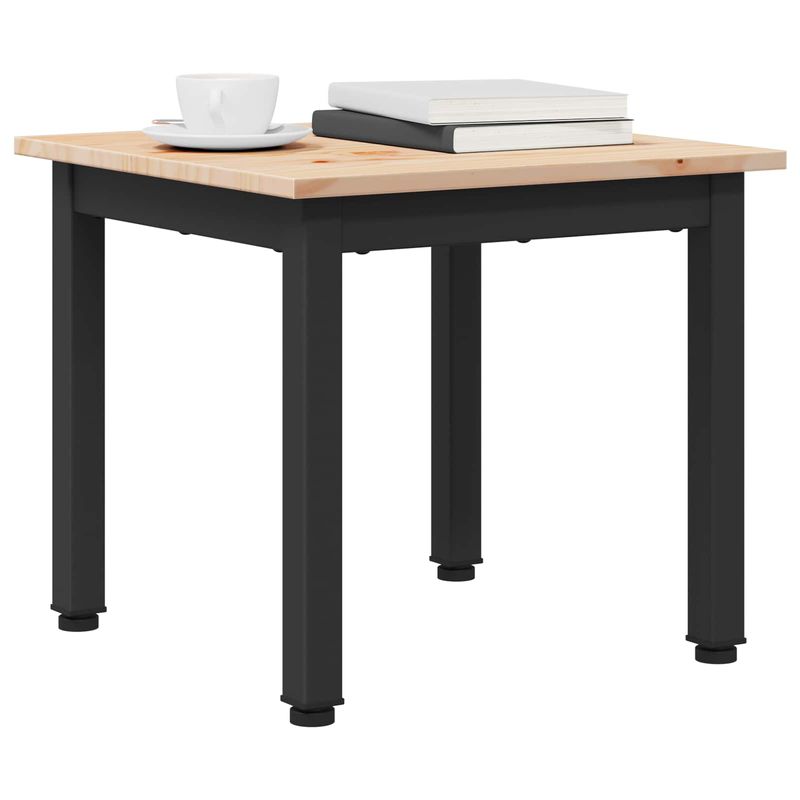 Casa si Gradina - Mobilier - Mese si birouri - Masute de cafea - Masa de cafea natural 40 x 40 x 36 cm Lemn de pin masiv - Infinity.ro