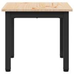 Casa si Gradina - Mobilier - Mese si birouri - Masute de cafea - Masa de cafea natural 40 x 40 x 36 cm Lemn de pin masiv - Infinity.ro
