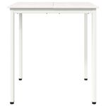 Casa si Gradina - Mobilier - Mese si birouri - Mese bucatarie si dining - Masa de dining Alb 70 x 70 x 75 cm Lemn de pin masiv - Infinity.ro