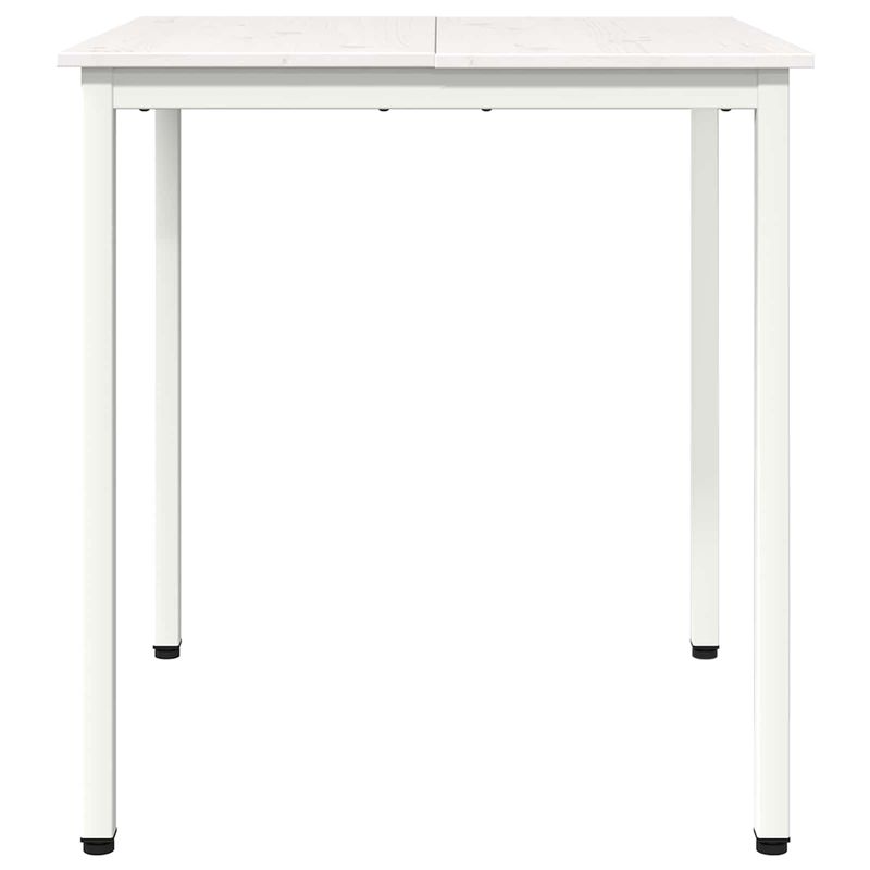 Casa si Gradina - Mobilier - Mese si birouri - Mese bucatarie si dining - Masa de dining Alb 70 x 70 x 75 cm Lemn de pin masiv - Infinity.ro