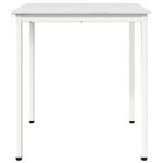 Casa si Gradina - Mobilier - Mese si birouri - Mese bucatarie si dining - Masa de dining Alb 70 x 70 x 75 cm Lemn de pin masiv - Infinity.ro