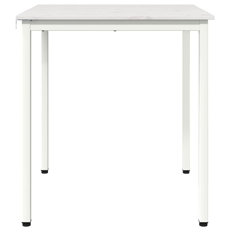 Casa si Gradina - Mobilier - Mese si birouri - Mese bucatarie si dining - Masa de dining Alb 70 x 70 x 75 cm Lemn de pin masiv - Infinity.ro