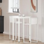 Casa si Gradina - Mobilier - Mese si birouri - Mese bucatarie si dining - Masa de bar Alb 60 x 60 x 105 cm Lemn de pin masiv - Infinity.ro