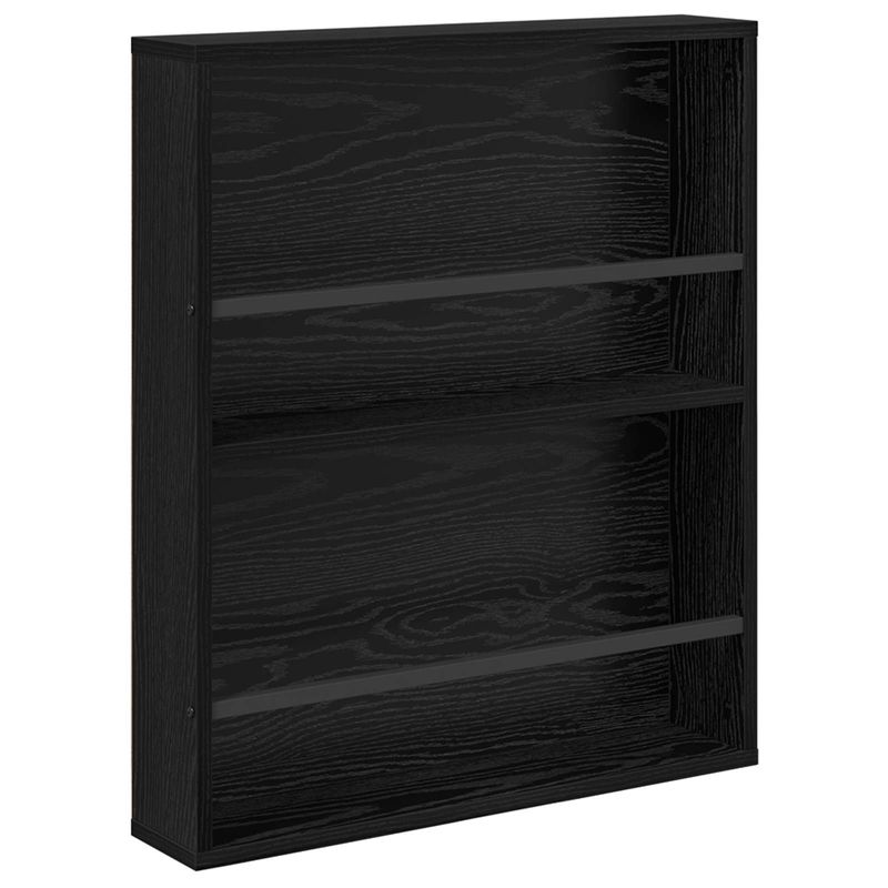 Casa si Gradina - Mobilier - Biblioteci si rafturi - Rafturi - Raft pentru reviste Stejar Negru 60 x 12 x 70 cm Lemn compozit - Infinity.ro