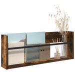Casa si Gradina - Mobilier - Biblioteci si rafturi - Rafturi - Raft pentru reviste cu raft Stejar fumuriu 80 x 12 x 30 cm - Infinity.ro