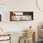 Casa si Gradina - Mobilier - Biblioteci si rafturi - Rafturi - Raft pentru reviste cu raft Stejar fumuriu 80 x 12 x 30 cm - Infinity.ro