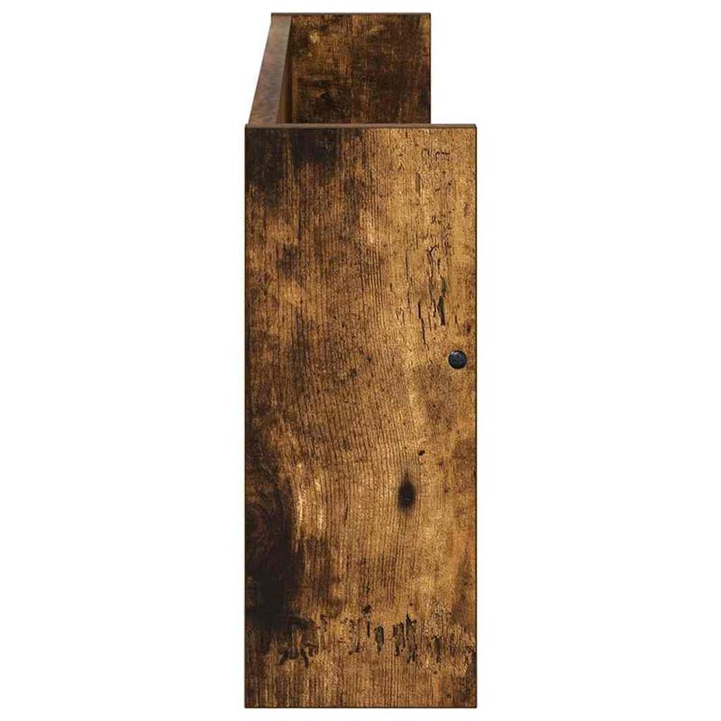 Casa si Gradina - Mobilier - Biblioteci si rafturi - Rafturi - Raft pentru reviste cu raft Stejar fumuriu 80 x 12 x 30 cm - Infinity.ro