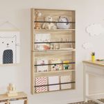 Casa si Gradina - Mobilier - Biblioteci si rafturi - Rafturi - Raft pentru reviste cu raft 2 pcs Stejar Sonoma 80 x 12 x 70 cm - Infinity.ro