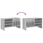 Casa si Gradina - Mobilier - Dulapuri si sifoniere - Dulapuri - Dulap pentru discuri de vinil Gri Sonoma 78,5 x 35 x 45 cm - Infinity.ro