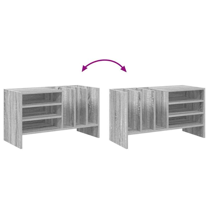 Casa si Gradina - Mobilier - Dulapuri si sifoniere - Dulapuri - Dulap pentru discuri de vinil Gri Sonoma 78,5 x 35 x 45 cm - Infinity.ro