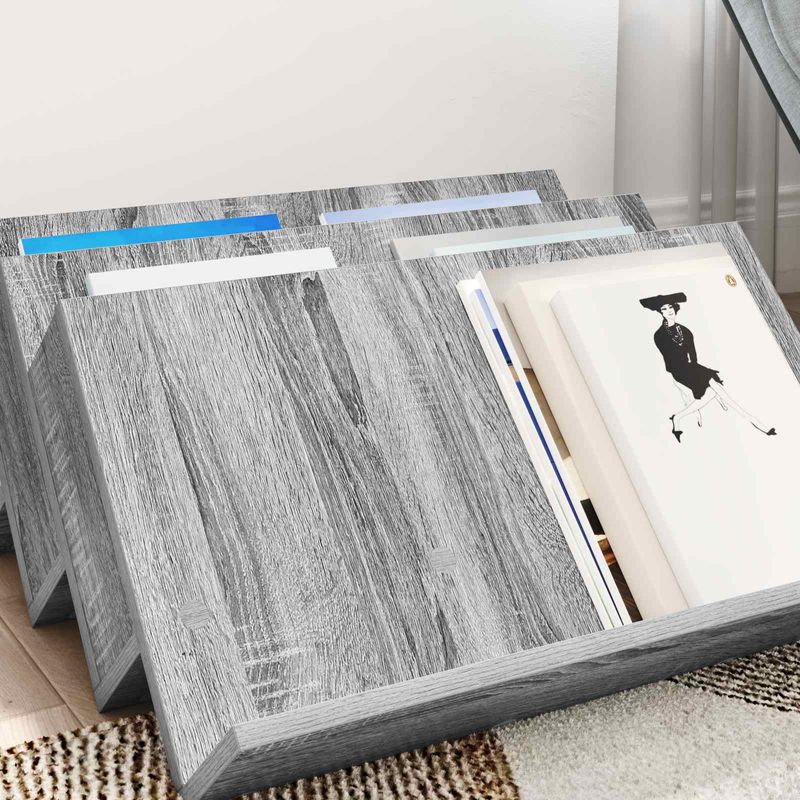 Casa si Gradina - Mobilier - Biblioteci si rafturi - Rafturi - Raft pentru reviste Gri Sonoma 65 x 53 x 28,5 cm Lemn compozit - Infinity.ro