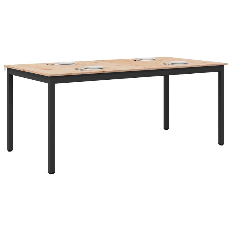 Casa si Gradina - Mobilier - Mese si birouri - Mese bucatarie si dining - Masa de dining natural 180 x 90 x 75 cm Lemn de pin masiv - Infinity.ro