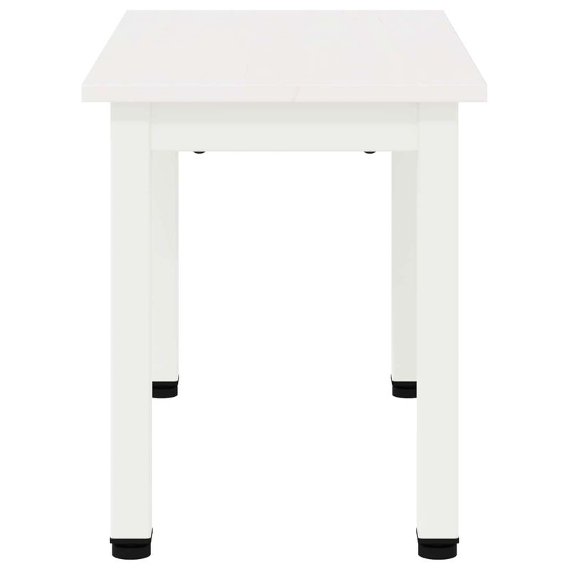 Casa si Gradina - Mobilier - Mese si birouri - Masute de cafea - Masa de cafea Alb 60 x 30 x 36 cm Lemn de pin masiv - Infinity.ro