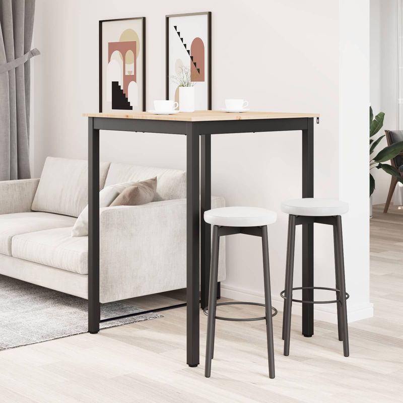 Casa si Gradina - Mobilier - Mese si birouri - Mese bucatarie si dining - Masa de bar natural 110 x 55 x 105 cm Lemn de pin masiv - Infinity.ro
