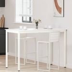 Casa si Gradina - Mobilier - Mese si birouri - Mese bucatarie si dining - Masa de bar Alb 110 x 55 x 105 cm Lemn de pin masiv - Infinity.ro