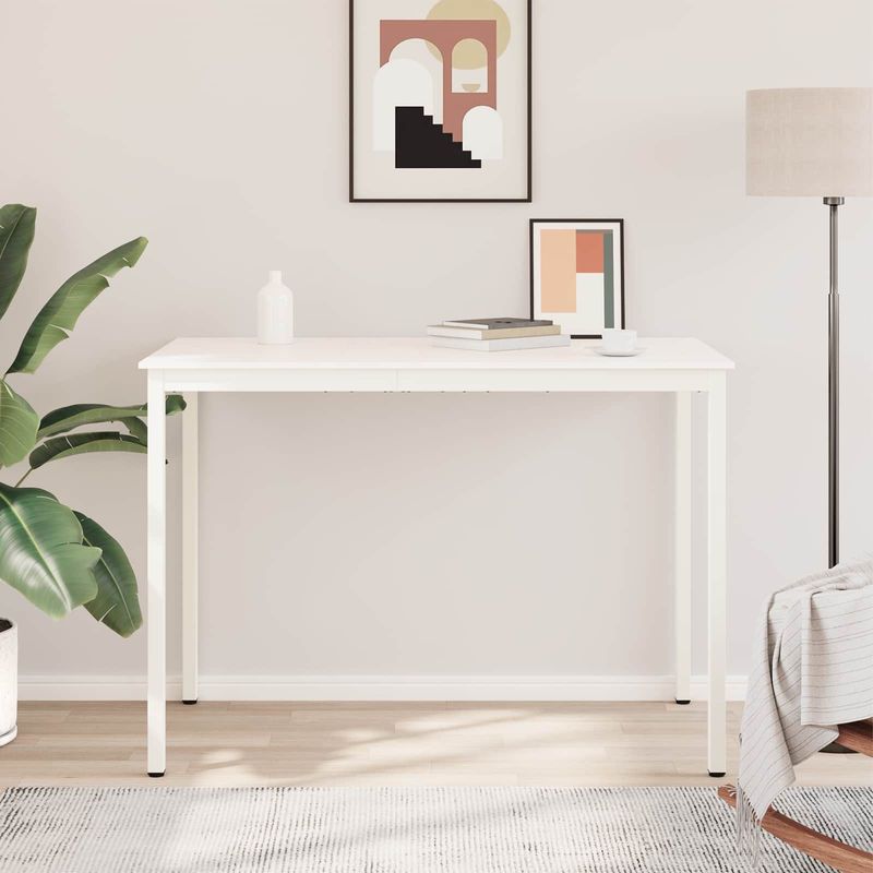 Casa si Gradina - Mobilier - Mese si birouri - Mese bucatarie si dining - Masa de bar Alb 110 x 55 x 105 cm Lemn de pin masiv - Infinity.ro