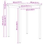 Casa si Gradina - Mobilier - Mese si birouri - Mese bucatarie si dining - Masa de bar Alb 110 x 55 x 105 cm Lemn de pin masiv - Infinity.ro