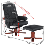 Casa si Gradina - Mobilier - Scaune si fotolii - Fotolii - Fotoliu masaj, negru, AUREL 2 - Infinity.ro