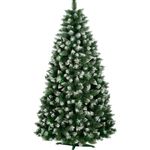 Casa si Gradina - Gradinarit si plante - Plante si ghivece - Pomi,arbusti si butasi - Brad artificial Eufrasio cu Varfuri Ninse si CONURI 220 cm - Infinity.ro