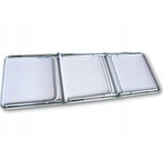 Casa si Gradina - Gradina si terasa - Mobilier exterior - Seturi mobila gradina - Masa pliabila metalica pentru gradina sau picnic, blat MDF, inaltime reglabila, 180x60cm - Infinity.ro