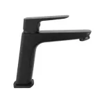 Casa si Gradina - Sanitare - Lavoar baie si accesorii - Baterii sanitare - Baterie lavoar Ferro Vitto Verdeline monocomanda negru mat - Infinity.ro