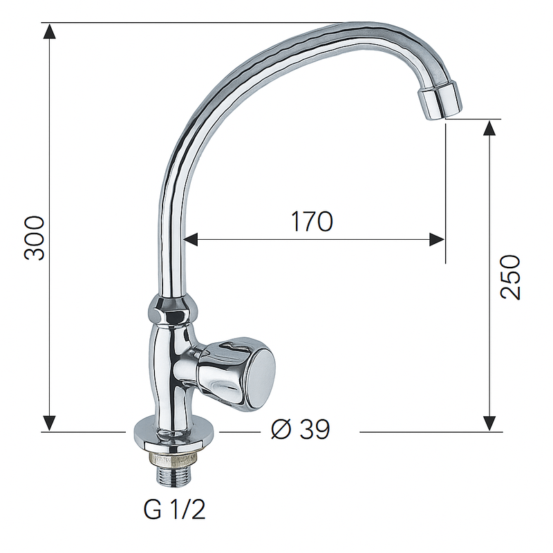 Casa si Gradina - Sanitare - Lavoar baie si accesorii - Baterii sanitare - Baterie lavoar Remer Rubinetterie 54EX, monocomanda, montaj pe chiuveta, cartus ceramic, design modern, crom, alama - Infinity.ro