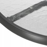 Casa si Gradina - Gradina si terasa - Mobilier exterior - Seturi mobila gradina - Masa pentru gradina sau balcon, cadru metalic, blat sticla, 60x70cm, negru - Infinity.ro