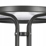 Casa si Gradina - Gradina si terasa - Mobilier exterior - Seturi mobila gradina - Masa pentru gradina sau balcon, cadru metalic, blat sticla, 60x70cm, negru - Infinity.ro