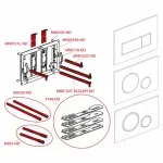 Casa si Gradina - Sanitare - Obiecte sanitare - Accesorii vase de toaleta - Clapeta de actionare Alca M578 negru mat - Infinity.ro