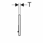 Casa si Gradina - Sanitare - Obiecte sanitare - Accesorii vase de toaleta - Clapeta de actionare Geberit Sigma01 negru lucios - Infinity.ro