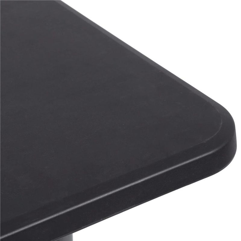 Casa si Gradina - Gradina si terasa - Mobilier exterior - Seturi mobila gradina - Masa dreptunghiulara pliabila multifunctionala, 180x75x75cm, neagra - Infinity.ro
