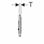 Casa si Gradina - Sanitare - Obiecte sanitare - Accesorii vase de toaleta - Clapeta de actionare Geberit Sigma10 alb/crom/alb - Infinity.ro