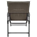 Casa si Gradina - Gradina si terasa - Mobilier exterior - Seturi mobila gradina - Scaun pliabil de gradina cu perna, structura metalica, 59x66x90 cm, maro - Infinity.ro