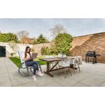 Casa si Gradina - Gradina si terasa - Balansoare si hamace - Balansoare - Scaun balansoar de gradina din metal si textil, 60x104x95 cm, capacitate 120 kg, gri - Infinity.ro