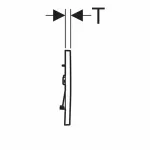 Casa si Gradina - Sanitare - Obiecte sanitare - Accesorii vase de toaleta - Clapeta de actionare Geberit Sigma30 negru lucios - Infinity.ro