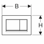 Casa si Gradina - Sanitare - Obiecte sanitare - Accesorii vase de toaleta - Clapeta de actionare Geberit Sigma30 negru lucios - Infinity.ro