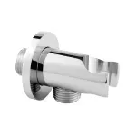 Casa si Gradina - Sanitare - Lavoar baie si accesorii - Accesorii baterii sanitare - Cot de iesire dus Ferro cu suport para crom lucios - Infinity.ro