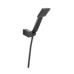 Casa si Gradina - Sanitare - Cazi si cabine de dus - Coloane si seturi de dus - Set de dus cu suport Ferro Sinus negru mat - Infinity.ro