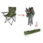 Casa si Gradina - Gradina si terasa - Mobilier exterior - Seturi mobila gradina - Scaun pliabil camping sau pescuit Sersimo, suport pahar, camuflaj - Infinity.ro