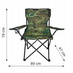 Casa si Gradina - Gradina si terasa - Mobilier exterior - Seturi mobila gradina - Scaun pliabil camping sau pescuit Sersimo, suport pahar, camuflaj - Infinity.ro