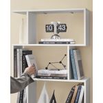 Casa si Gradina - Mobilier - Biblioteci si rafturi - Biblioteci - Biblioteca, raft cu 6 unitati de depozitare, pentru living, din lemn, 24x190x70cm, alb - Infinity.ro