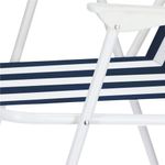 Casa si Gradina - Gradina si terasa - Mobilier exterior - Scaune si sezlonguri gradina - Scaun de plaja Sersimo GC050, pliabil, 100kg, 52x74cm, alb albastru - Infinity.ro