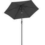 Casa si Gradina - Gradina si terasa - Umbrele si pavilioane - Umbrele - Umbrela de gradina, cu manivela pentru deschidere, sistem inclinare, 200cm, gri - Infinity.ro