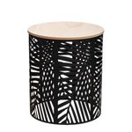 Casa si Gradina - Mobilier - Mese si birouri - Masute de cafea - Set 2 masute cafea Atmosphera Akira, 39x45 cm si 35x40 cm, structura metalica, negru - Infinity.ro