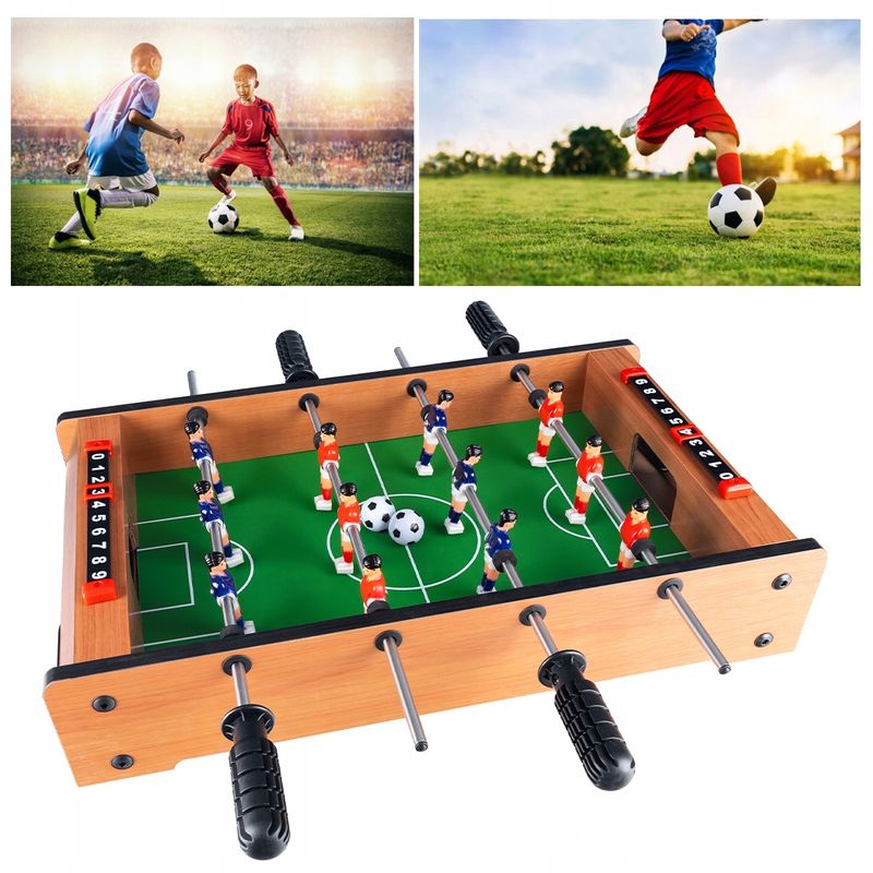 Petshop - Accesorii petshop - Jucarii animale - Jucarii educative - Joc fotbal de masa din lemn, cu contor goluri, 51x31x11 cm - Infinity.ro