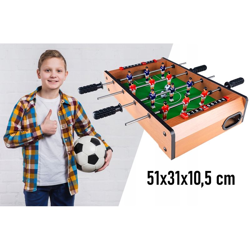 Petshop - Accesorii petshop - Jucarii animale - Jucarii educative - Joc fotbal de masa din lemn, cu contor goluri, 51x31x11 cm - Infinity.ro