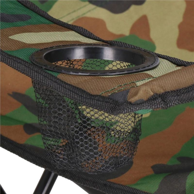 Casa si Gradina - Gradina si terasa - Mobilier exterior - Seturi mobila gradina - Scaun pliabil camping sau pescuit, suport pahar, 80x40x45cm, camuflaj - Infinity.ro