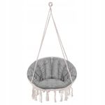 Casa si Gradina - Gradina si terasa - Balansoare si hamace - Balansoare - Scaun rotund Sersimo tip leagan suspendat cu perna Confort Plus casa sau gradina, bej - Infinity.ro