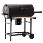 Casa si Gradina - Gradina si terasa - Gratare si accesorii - Gratare de gradina - Gratar dreptunghiular pe carbuni, cu 2 suporti laterali si termometru capac, 101x70x94cm - Infinity.ro